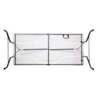 طاولة فايبر مستطيلة قابلة للطي مقاس 180 * 74 ابيض