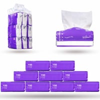 عدد 12 شدة من مناديل صغيرة مربعة بنقشة السدو (تسعة...