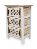 خزانة أدراج خشبية مكون من ثلاثة طبقات