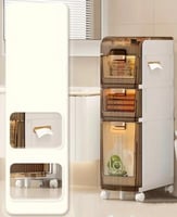 ادراج تخزين بلاستيك 4 دور متعددة الاستخدامات مقاوم...