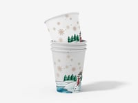 طباعة اكواب ورقية بتصاميم شتوية