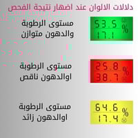 جهاز قياس رطوبة ودهون البشرة