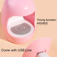 مصباح مجفف أظافر صغير - لون ابيض