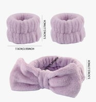 عصابة راس و معصمين لليدين لمنع البلل خلال عناية ال...