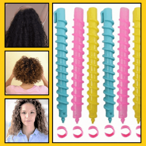 طقم تسريح الكيرلي للشعر 9 اعمدة مع حلقة التثبيت