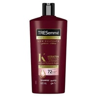 The smoothness of the keratin