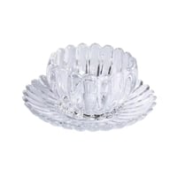 تمرية زجاجية لتقديم التمر شفافة