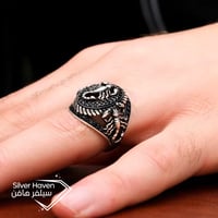 خاتم رجالي فضه استرليني العقرب