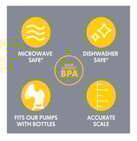 Madela - قارورات تجميع وتخزين الحليب– 6 قطع (150 م...