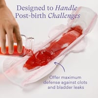 فوط صحية لما بعد الولادة مع اجنحة - حبه وحده