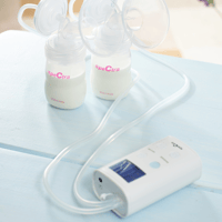 مضخة 9 بلس مع حمالة صدر لسحب الحليب و الرضاعة من س...