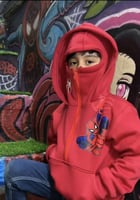 جاكيت النينجا للاطفال بغطاء راس ووجه شتوي