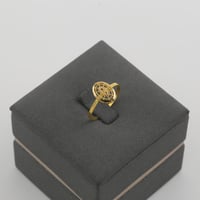 نصف طقم ذهب معين مزخرف - عيار 21