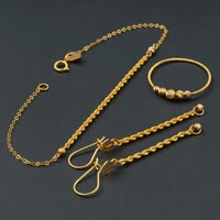 طقم ذهب عيار 21