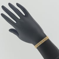 اسوارة ذهب كرات الليزر عيار 18