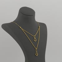 سبحة ذهب بأجزاء ميرومة دورين حلقات و كرات الليزر -...