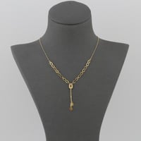 عقد ذهب حلقات سداسي منقوش مع دلايات - عيار 21