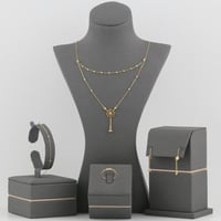 طقم ذهب دورين بدوائر مميزة - عيار 21