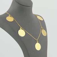 عقد ذهب جنيهات سعودي كبيرة عيار 21