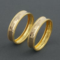 غويشة ذهب اطفال دقة المطلاع - 12 سم