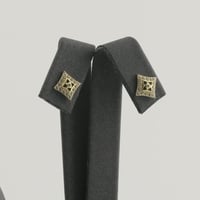 طقم ذهب اطفال بتصميم نجمة منقوشة لماعه - عيار 18