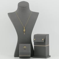 نصف طقم ذهب دمعة عيار 21