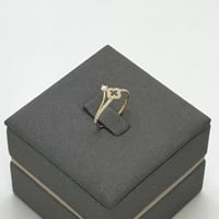 خاتم ذهب تصميم الماس عيار 18 (R116)