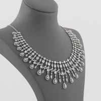 طقم ذهب ابيض ملكي عيار 18