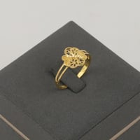 خاتم ذهب نسائي عيار 21 (R841)