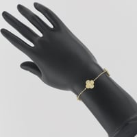 اسوارة ذهب ثلاث ازهار عيار 18