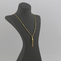 سبحة ذهب مبروم كرات الليزر مع دلايات كرات الذهب -...