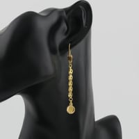 حلق ذهب كرات الذهب مع جنية عيار 21