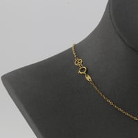 عقد ذهب حلقات مبروم مع تعليقات دائرية - عيار 21