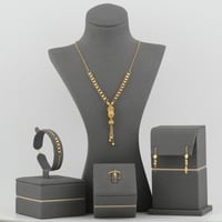 طقم ذهب فخم باشكال متنوعة عيار 21