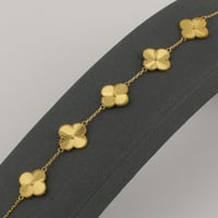 اسوارة ذهب نبتة رباعية ملفتة- عيار 21