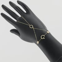 كف ذهب مع تعليقة مميزة - عيار 18