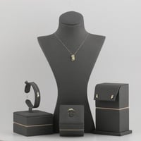 طقم ذهب بتلات الزيتون - عيار 18