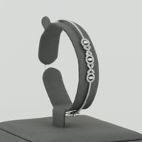 اسوارة وخاتم ذهب ابيض تصميم الماس فاخر عيار 18