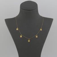 تشوكر ذهب بتصميم فراشات مميز - عيار 21