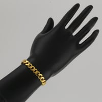 اسوارة ذهب جنزير موناكو لماع - عيار 21