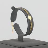 طقم ذهب مبروم مع تعليقه جنيه عربي سعودي - عيار 21