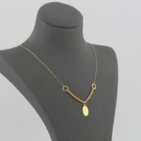 طقم ذهب مبروم بتصميم معين وردة سبيكة - عيار21