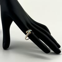 خاتم ذهب تصميم الماس و بلونين المينا عيار 21