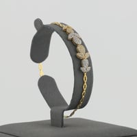 طقم ذهب اشجار تصميم الماس عيار 18