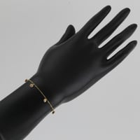 اسوارة ذهب مع فصوص لماعة - عيار 21