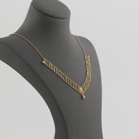 عقد ذهب بتصميم جميل و ملفت - عيار 21