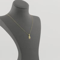 عقد ذهب بتصميم قلب - عيار 21