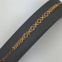 اسوارة ذهب قص ازهار و اوراق الزهور عيار 21