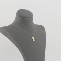 عقد ذهب موناكو مستطيل - عيار 18