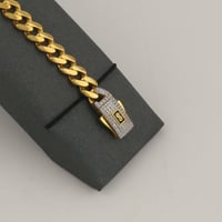 اسوارة ذهب جنزير موناكو لماع - عيار 21